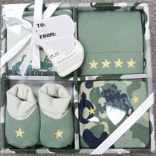 Cotton Printed New born Gift Set, Color : PINK, BLUE, RED, YELLOW, LILAC, GREEN