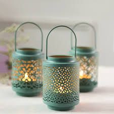 DESIGN COLLECTION Non Polished Iron Candle Lantern, Technics : Hand Made