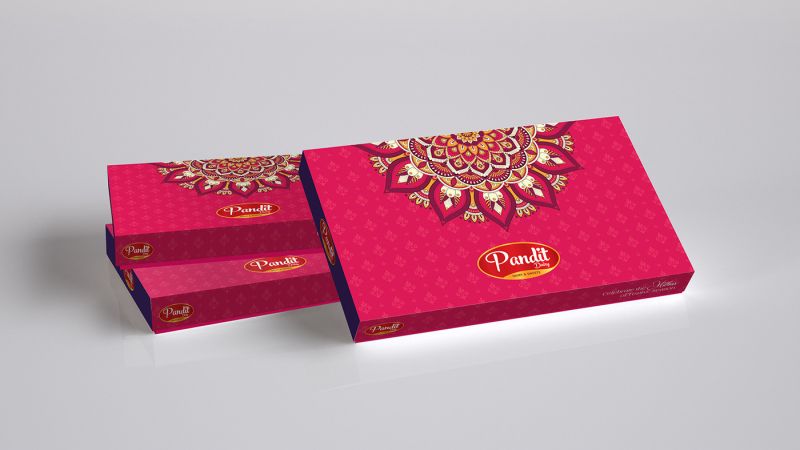 Cardboard sweet box, Style : Fordable, Disposable