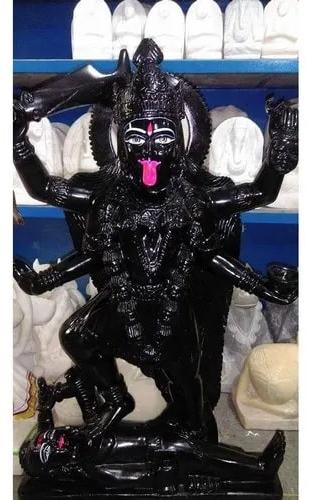 Black 3 Feet Marble Kali Mata Statue, for Worship