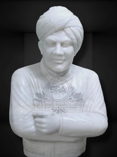 White Marble Swami Vivekananda Statue, for Interior Decor