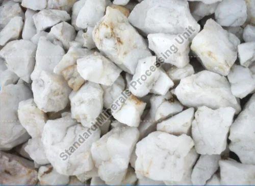 B Grade Quartz Lump, Color : White