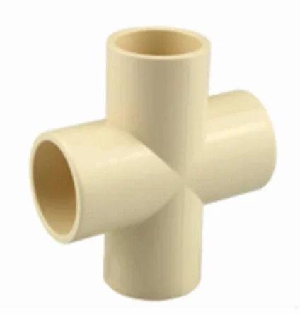 CPVC Cross Tee, for Fine Finishing, Durable, Corrosion Proof, Size : 1/2 inch