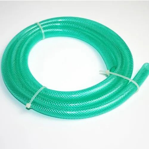 Pvc Nylon Braided Hose Pipe, Color : Green