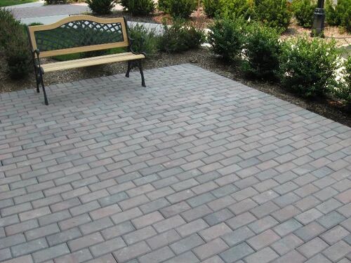 Rectangular Concrete Pavers, Color : Grey