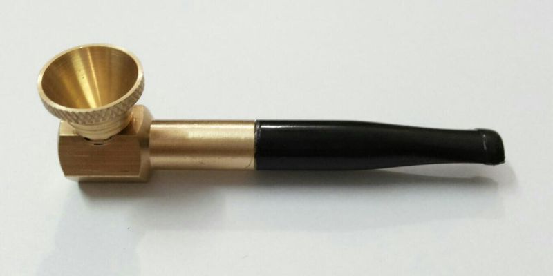 3 Inch Gold Metal Smoking Pipe, Feature : Excellent Durability, Eye-catchy Look, Fine Finishing, Flawless Finish