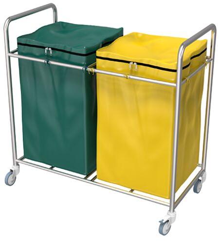 DOUBLE BAG SOLIED LINEN TROLLEY