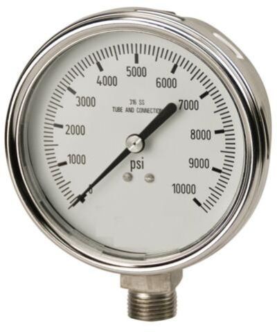 Round Stainless Steel Pressure Gauge