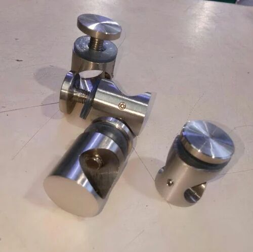 Round Polished Stainless Steel Bracket, for Door Fitting, Length : 2 inch