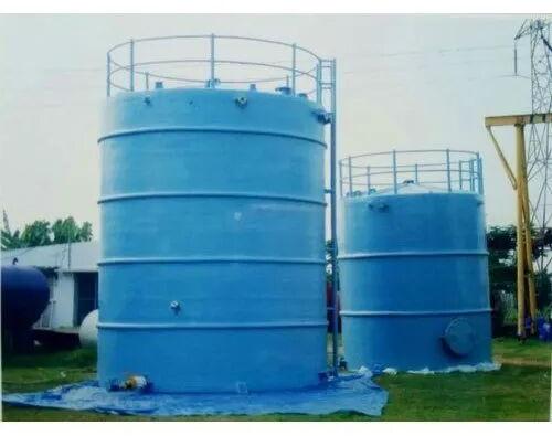 Round FRP/GRP chemical Storage Tank