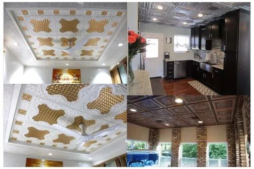 Pvc material Decorative Ceiling Panel, Surface Treatment : Coated