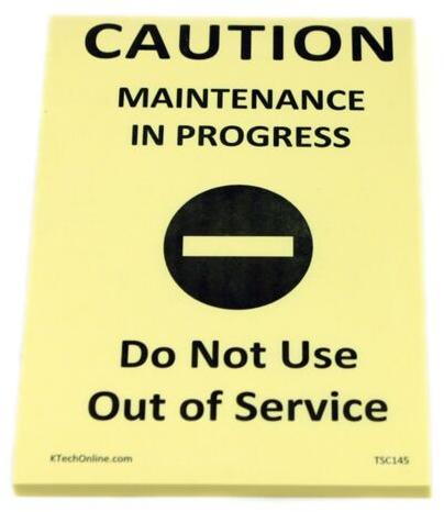 Out Of Service Signs