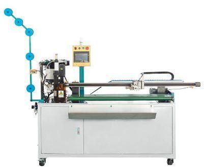 White Full-Automatic Coil Nylon Zipper Making Machine, for Industrial, Voltage : 220V