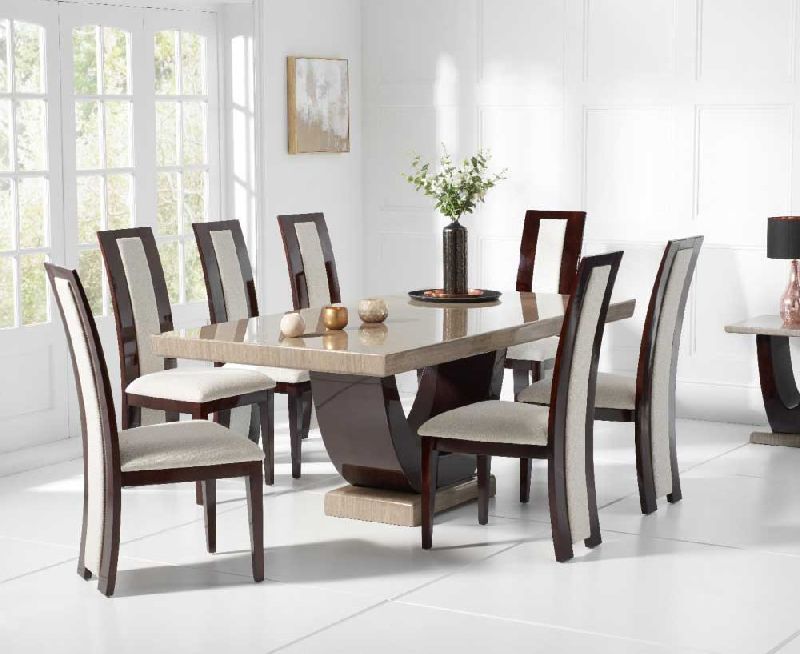 7 Seater Granite Top Dining Table Set