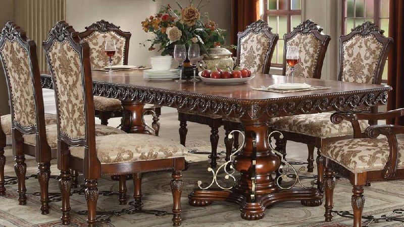 Luxury Cherry Dining Table Set