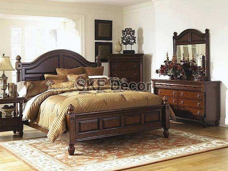 Carved Wooden Bed