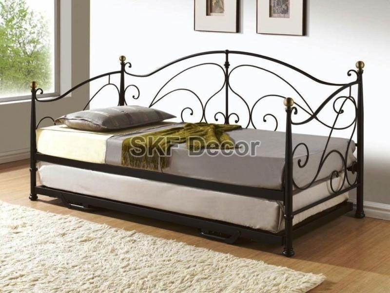 SKF Decor Polished Metal Pop Up Trundle Bed, for Home, Specialities : High Strength, Fine Finishing
