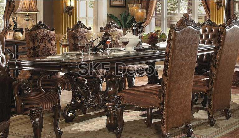 Wooden Antique Dining Table Set, Specialities : Fine Finishing, Easy To Assemble