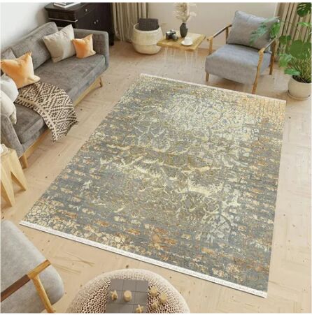 Blue Udai Exports Modern Wool Silk Oxidized Rugs, Size : Standard Or Customized