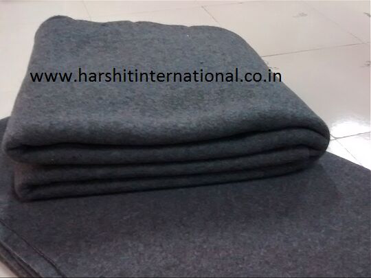 80% Wool 20% Synthetic Grey Blankets, for Hotel, Home, Travel, Military, Army, Picnic, Bedding, airlines
