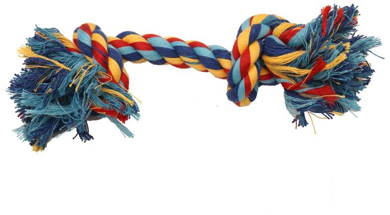 2 Knot Dog Rope Toy, for Pets Playing, Feature : Attractive Look, Colorful Pattern, Light Weight, Perfect Shape