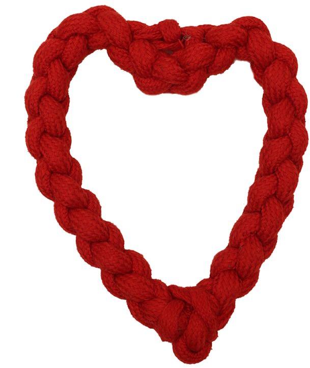 Heart Dog Rope Toy, for Pets Playing, Technics : Handmade