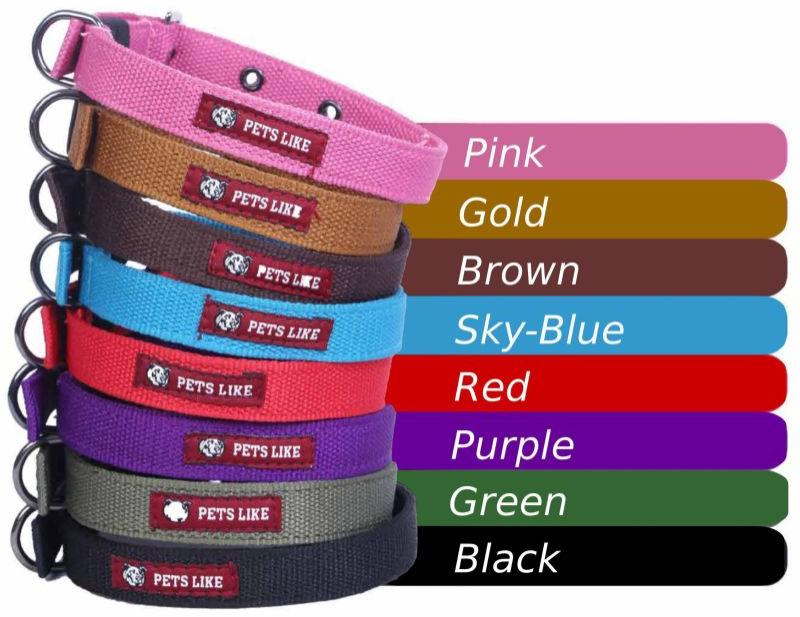Pets Like Plain Dog Polyester Collar, Buckle Material : Stainless Steel