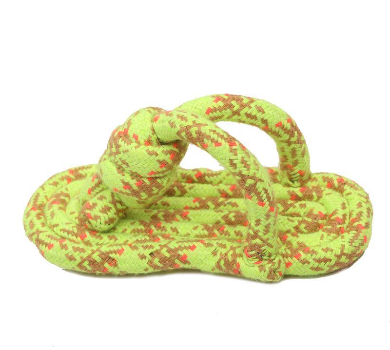 Slipper Knot Dog Rope Toy, Feature : Attractive Look, Colorful Pattern, Light Weight, Perfect Shape