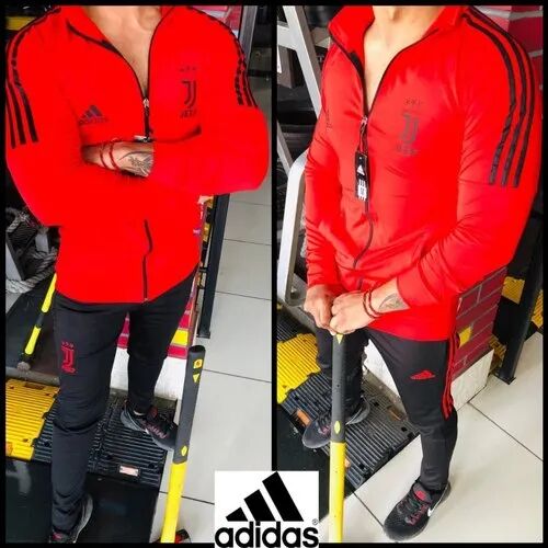 Drifit with 4 way lycra Full Sleeves Men Red Adidas tracksuit at Rs  1190/piece in Delhi