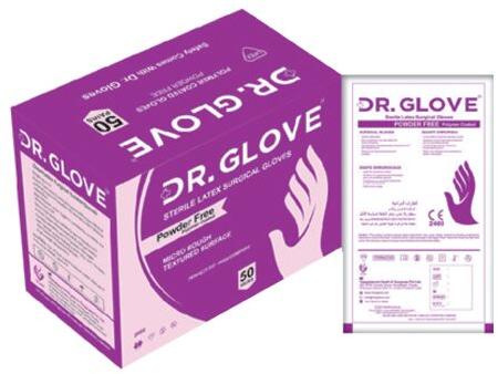 DR.GLOVE LATEX Powder Free Gloves, Size : 6.0, 6.5, 7.0, 7.5, 8.0, 8.5