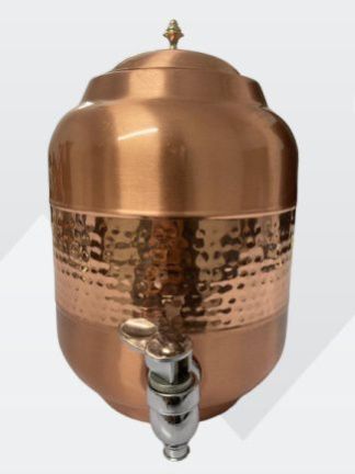 5 Ltr Half Hammered Copper Water Tank