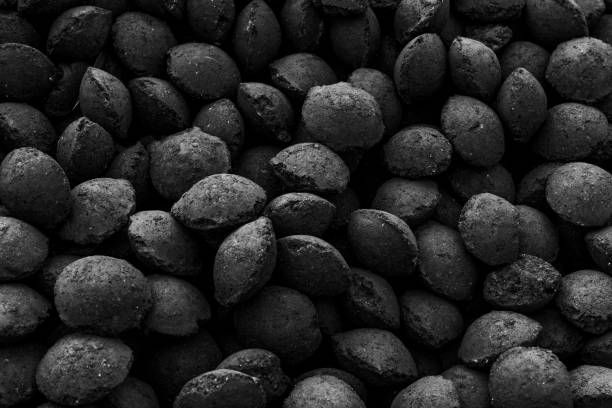 Charcoal Briquettes, For High Heating, Steaming, Color : Dark Black