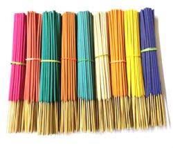 Natural Colored Raw Incense Sticks, for Religious