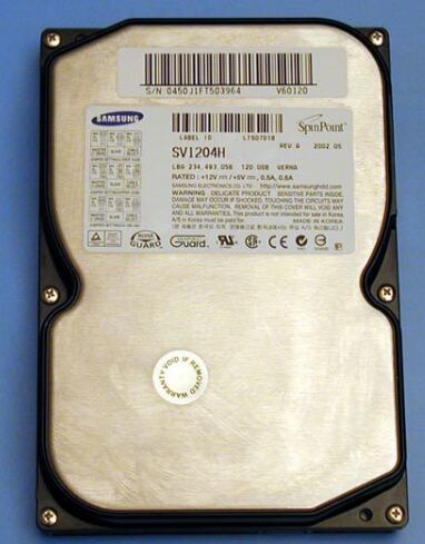 ATA IDE 120GB 5400RPM SAMSUNG SV1204H Hard Disk Drive