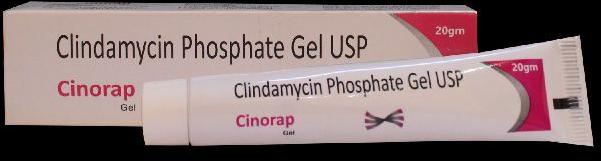 Clindamycin 1% : Cinorap Gel, Shelf Life : 2 Yrs, 1year