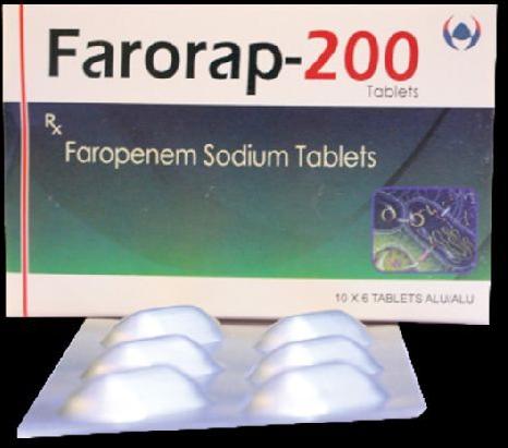 Faropenem 200 mg Tablet : FARORAP 200 Mg Tablets