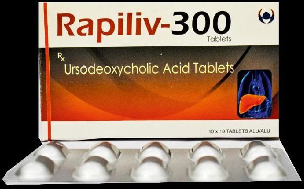Ursodeoxycholic acid 300mg :Rapiliv 300, for Hospital