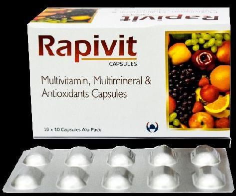 Multivitamin + Multimineral + Antioxidant Capsule : Rapivit Capsules