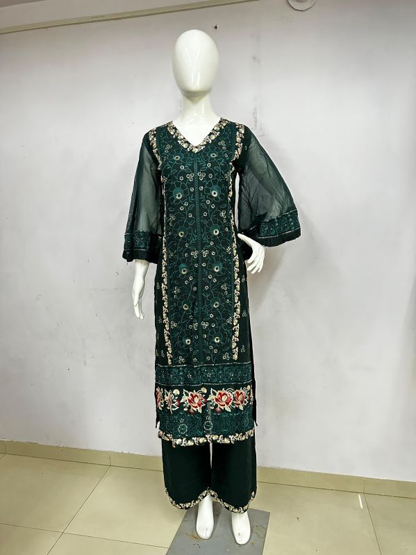 Machine Embroidered Pakistani Lawn Suit, Gender : Female