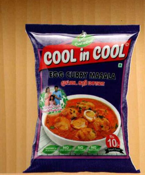 Cool in Cool Egg Curry Masala, Packaging Type : Plastic Packet