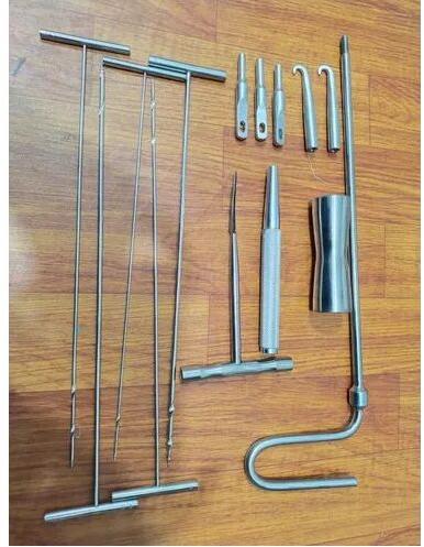 SS Square Nail Instruments, Color : Silver