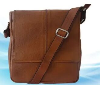 Plain 200-400g Leather Sling Bag, Strap Type : Adjustable