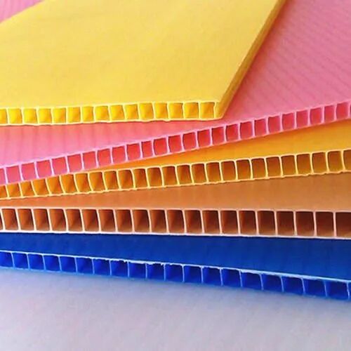 Duplex Paper PP Corrugated Sheets, Color : Multicolor