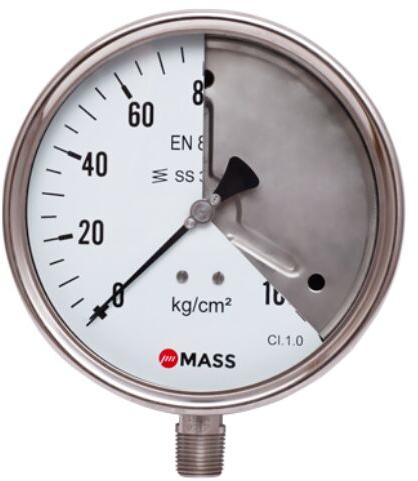 Solid Front Process Pressure Gauge, Dial Size : 100mm, 115mm, 150mm
