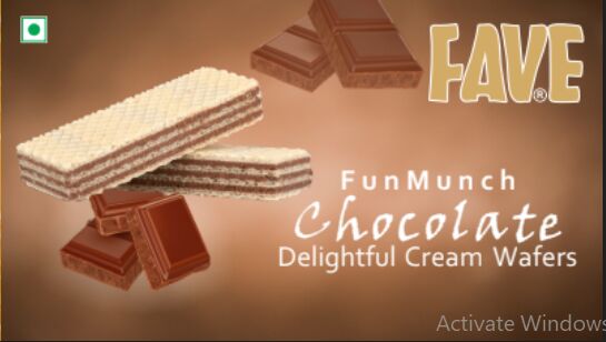 FAVE Chocolate Cream Wafer, Packaging Type : 150 Gms