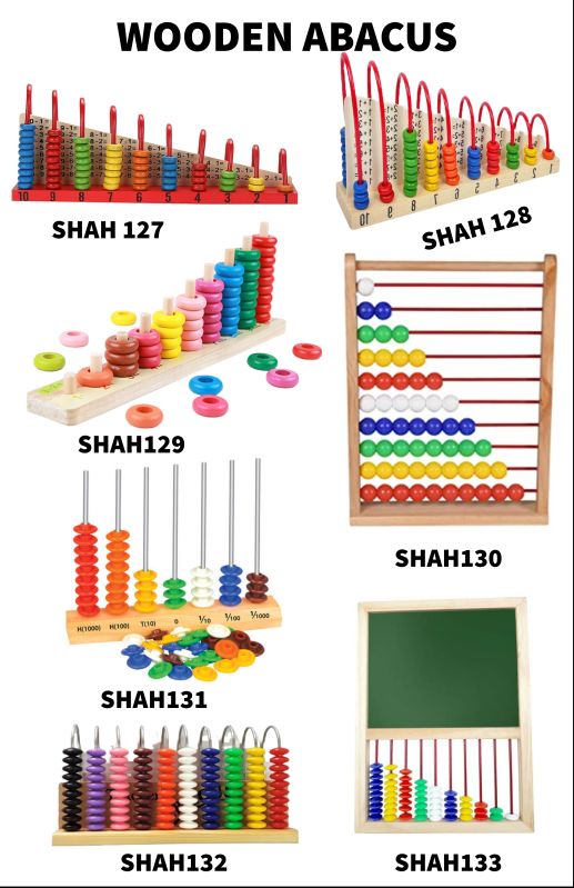 Wooden Abacus, for Home, School
