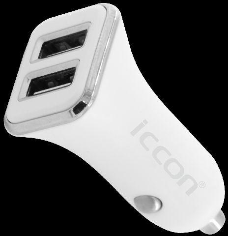 ICCON ABS CAR CHARGER 2.4A, Power : 12-24