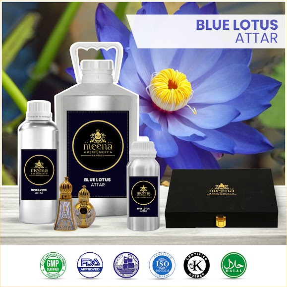 Blue Lotus Attar, for Body Odor, Form : Liquid