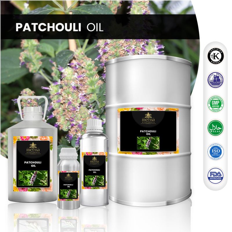 Patchouli essential oil, Certification : ISO Certified 9002:2008