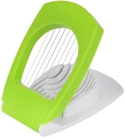 Puno ABS Plastic Egg Slicer Cutter, Color : Green White